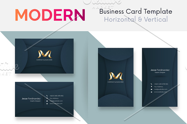 Modern Business Card Template V:143