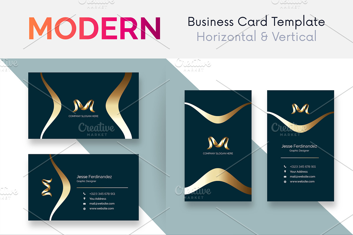 Modern Business Card Template V:146 in Business Card Templates - product preview 8