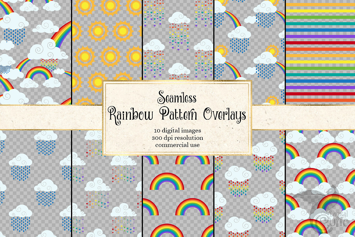 Rainbow Pattern Overlays in Patterns - product preview 8