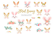 Easter watercolor Bunny clipart
