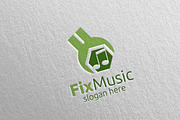 Fix Music Logo with Note and Fix 64