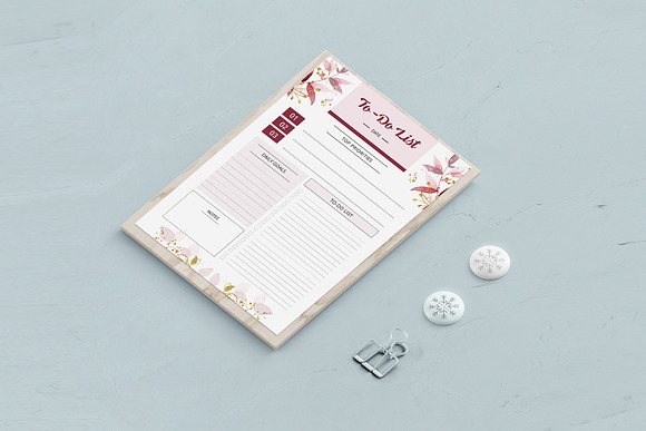 Printable Planner Template V06 in Stationery Templates - product preview 3