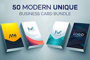 Modern 50 Business cards Bundle