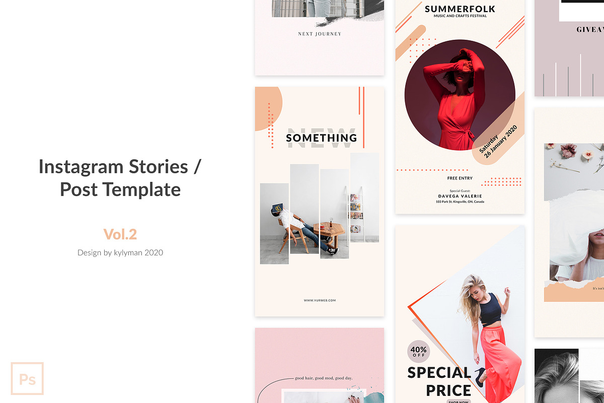 Instagram Post / Stories Template in Instagram Templates - product preview 8