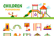 Equipment children playground set