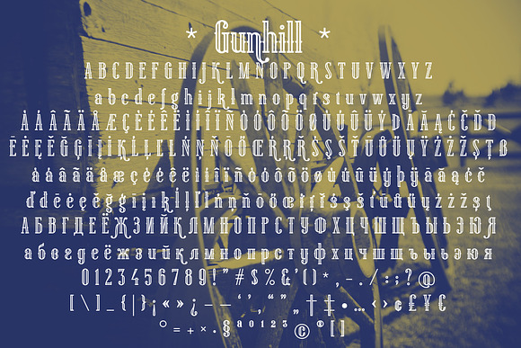 Gunhill Outline in Outline Fonts - product preview 3