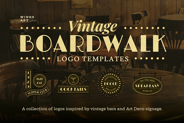 Vintage Boardwalk Logo Templates