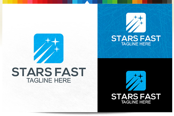 Stars Fast in Logo Templates - product preview 1