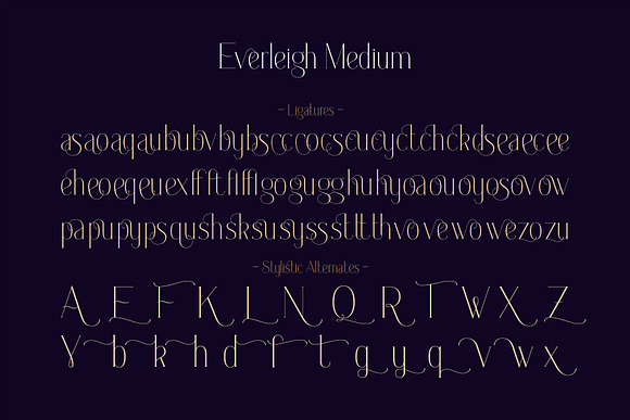 Everleigh Font Duo in Display Fonts - product preview 8