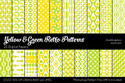 Yellow & Green Retro Digital Papers