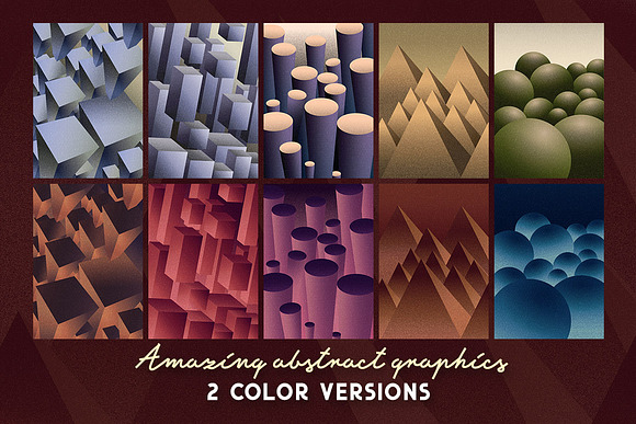 5 Artistic Abstract Backgrounds in Graphics - product preview 3