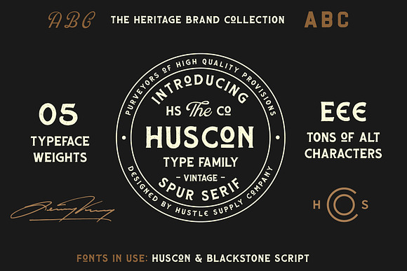 The Heritage Brand Collection in Retro Fonts - product preview 1