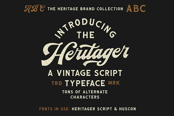 The Heritage Brand Collection in Retro Fonts - product preview 2