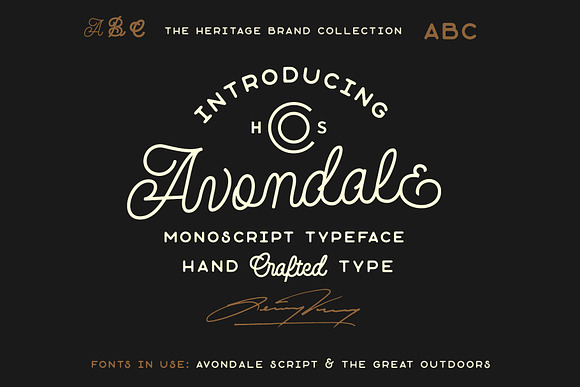 The Heritage Brand Collection in Retro Fonts - product preview 8