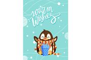 Warm Wishes Penguin in Scarf and