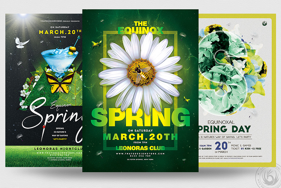 Spring Day Flyer Bundle in Flyer Templates - product preview 8