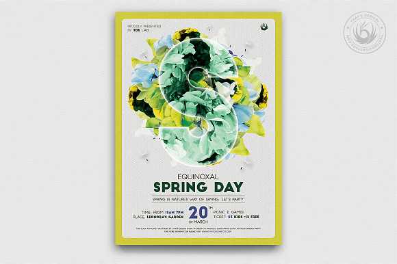 Spring Day Flyer Bundle in Flyer Templates - product preview 3