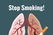 Lungs and smoking, stop smoking