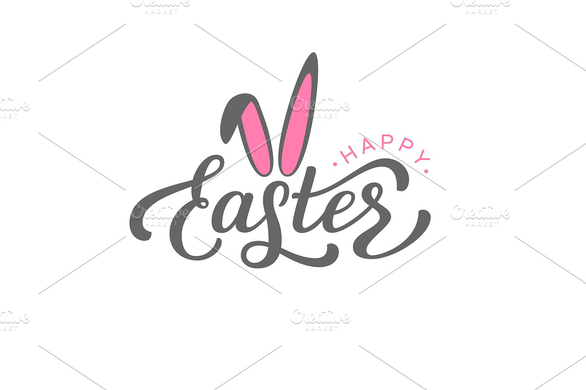 Vector handwritten Happy Easter in Illustrations - product preview 8