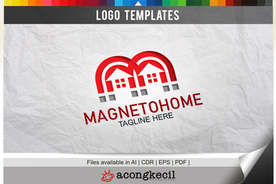Magneto Home in Logo Templates - product preview 8