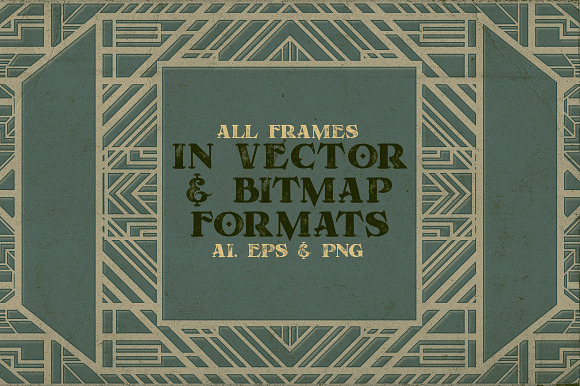 10 Artdeco Frames in Graphics - product preview 2