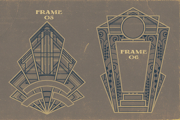 10 Artdeco Frames in Graphics - product preview 5
