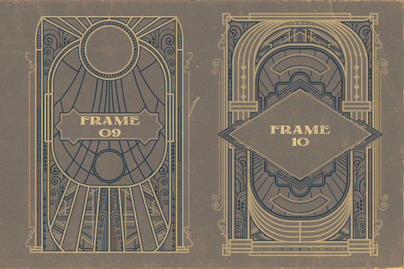 10 Artdeco Frames in Graphics - product preview 7