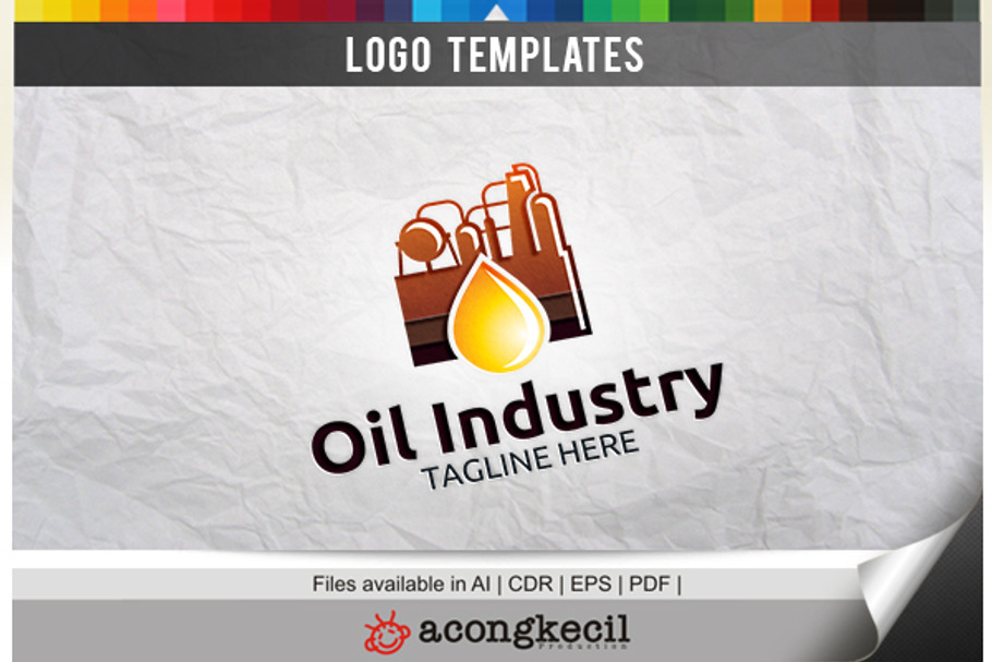 Oil Industry in Logo Templates - product preview 8