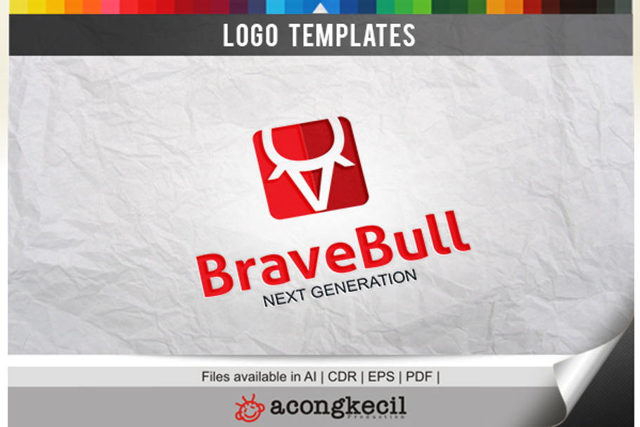 Brave Bull in Logo Templates - product preview 8