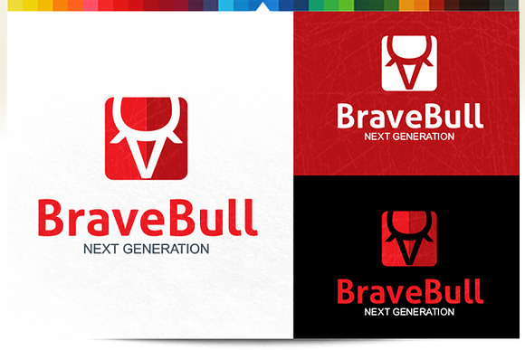 Brave Bull in Logo Templates - product preview 1
