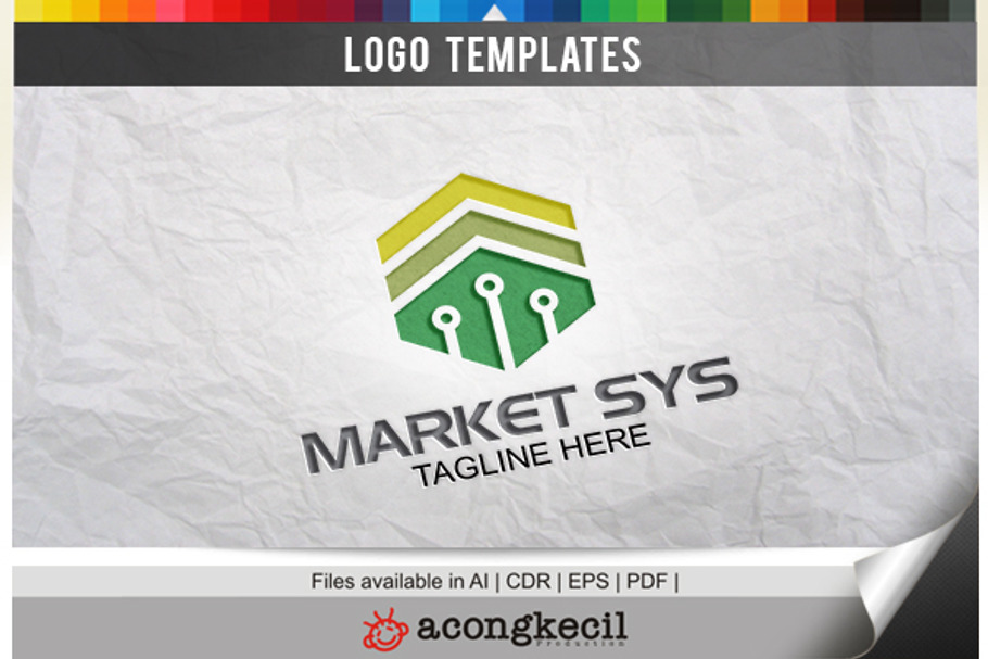 Market System in Logo Templates - product preview 8