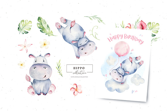 Animals friendship. Baby collection in Illustrations - product preview 2
