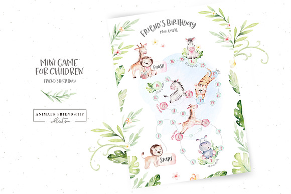 Animals friendship. Baby collection in Illustrations - product preview 12