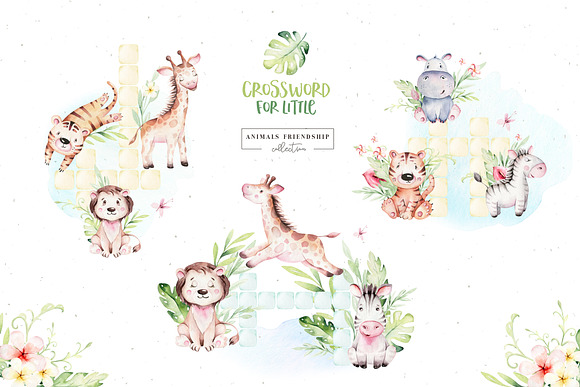Animals friendship. Baby collection in Illustrations - product preview 13
