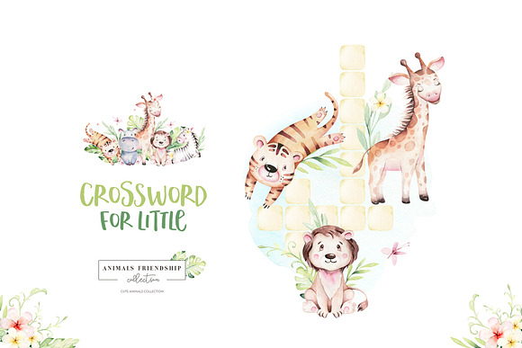 Animals friendship. Baby collection in Illustrations - product preview 14