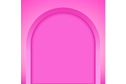 Pink arch niche