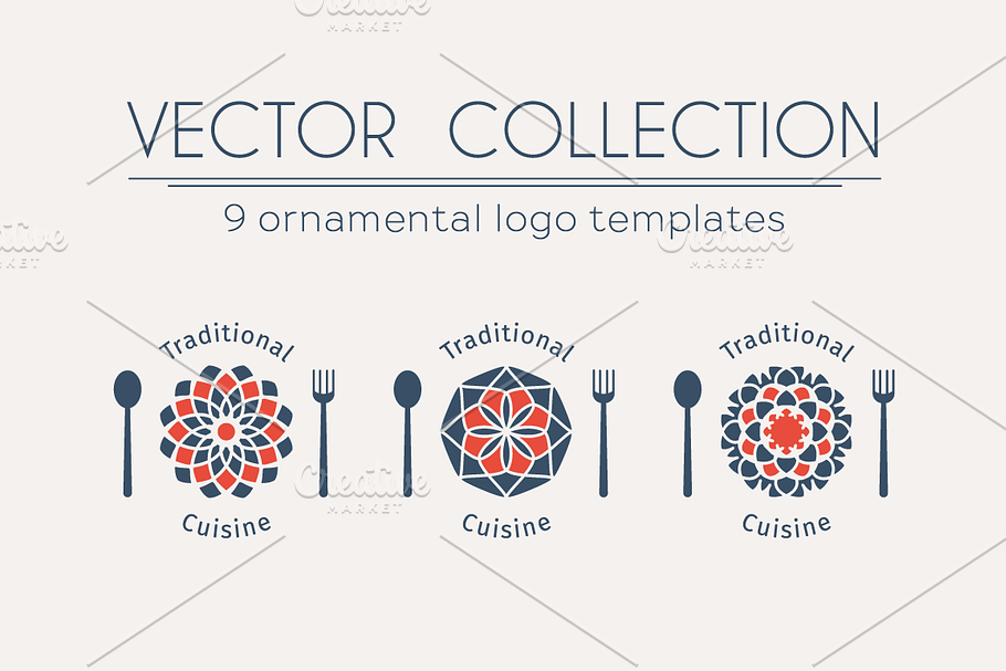 9 Traditional Cuisine Logo Templates in Logo Templates - product preview 8