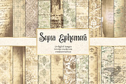 Sepia Ephemera Textures