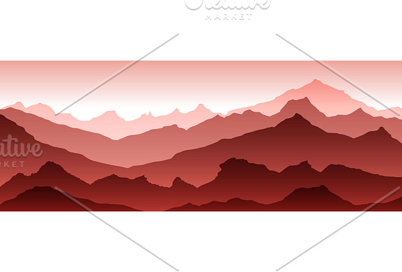 mountains illustration vector in Illustrations - product preview 2