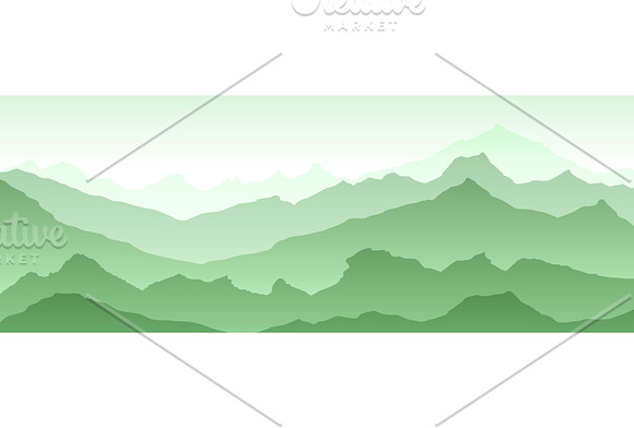mountains illustration vector in Illustrations - product preview 6