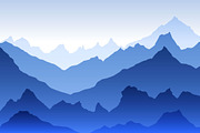 mountains vector illustration