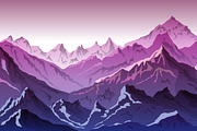 mountains illustration vector