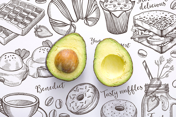 Breakfast Food Illustrations in Illustrations - product preview 3