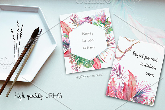 Blooming jungle in Illustrations - product preview 1