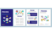 Pricing brochure template layout