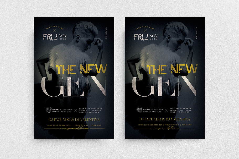 The New Gen Flyer Template in Invitation Templates - product preview 8