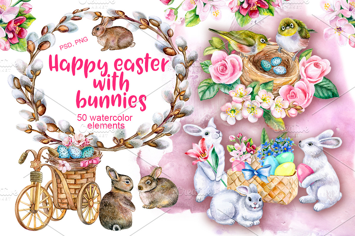 20 % OFF! Happy Easter in Illustrations - product preview 8