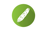 Cucumber flat design glyph icon