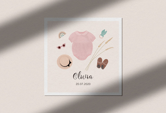 Mini style cute illustrations in Illustrations - product preview 8