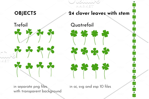 St.Patrick's Day: Clover & Patterns in Patterns - product preview 1